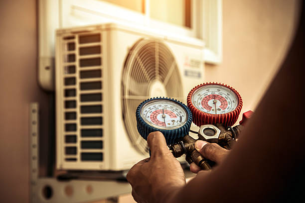 Professional Ac Installation technician working in Julian, NC